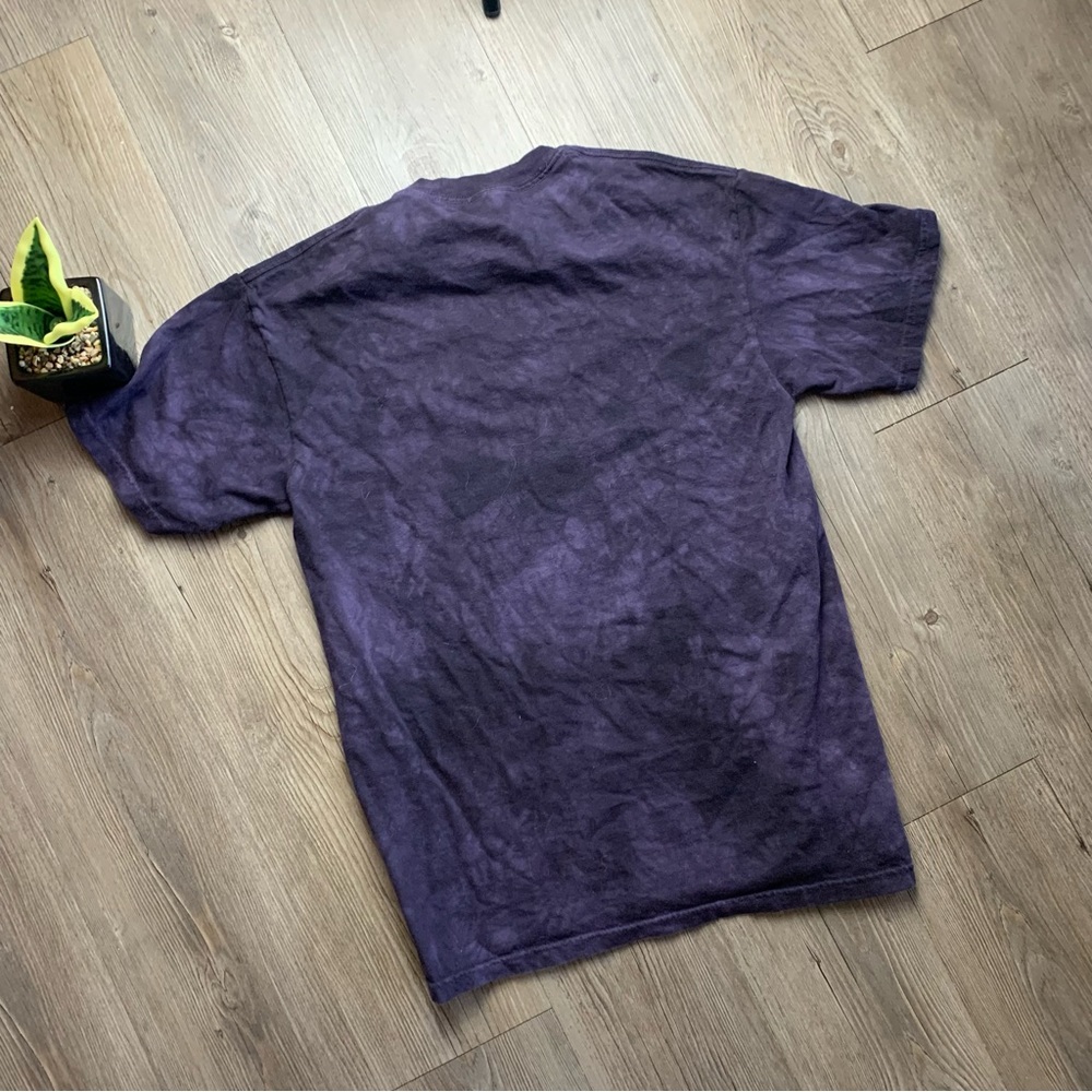 The Mountain Purple Tie Dye Cat Graphic T Shirt Zodiac Small Grunge - Picture 4 of 6